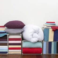 Non Iron Plain Dye White Fitted Valance Sheet -furn Sale Store 1000000604 alt02