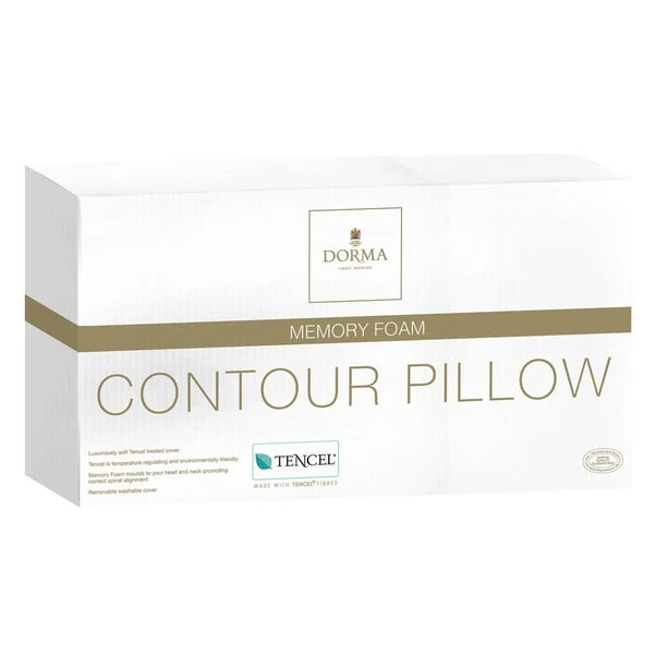 Dorma TENCEL™ Blend Memory Foam Back Sleeper Contour Pillow 8 Dorma TENCEL™ Blend Memory Foam Back Sleeper Contour Pillow - Image 6