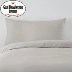 Non Iron Plain Dye Silver Body Pillowcase