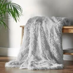 Catherine Lansfield Cuddly Deep Pile Throw -furn Sale Store 30353962