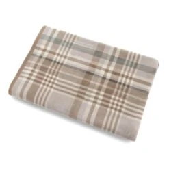 Super Soft Plaid Check Natural Throw 12 Super Soft Plaid Check Natural Throw -furn Sale Store 30410648 alt02