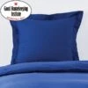 Non Iron Navy Continental Square Pillowcase 1 Non Iron Navy Continental Square Pillowcase -furn Sale Store 30564996