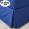 Non Iron Plain Dye Navy Pleated Valance 2 Non Iron Plain Dye Navy Pleated Valance -furn Sale Store 30565003