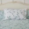 Edith Duck Egg Floral Oxford Pillowcase 1 Edith Duck Egg Floral Oxford Pillowcase -furn Sale Store 30646310