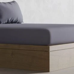 Panda Bamboo Urban Grey Fitted Sheet -furn Sale Store 30677548