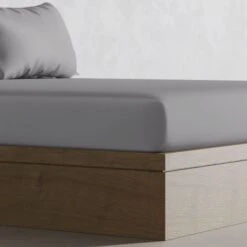 Panda Bamboo Quiet Grey Fitted Sheet -furn Sale Store 30677550