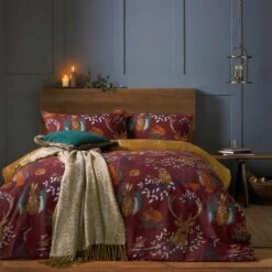 Furn. Riva Forest Fauna Duvet Cover & Pillowcase Set -furn Sale Store 30710627