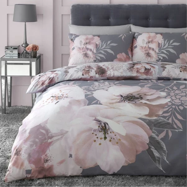 Catherine Lansfield Dramatic Floral Duvet Cover & Pillowcase Set 13 Catherine Lansfield Dramatic Floral Duvet Cover & Pillowcase Set - Image 11