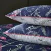Dorma Winter Garden Navy 100% Cotton Oxford Pillowcase Pair 2 Dorma Winter Garden Navy 100% Cotton Oxford Pillowcase Pair -furn Sale Store 30729455