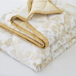 Dorma Daylesford Yellow 100% Cotton Bedspread -furn Sale Store 30752385 alt02