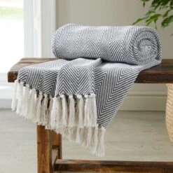 Jenson Herringbone Throw 130cm X 180cm 39 Jenson Herringbone Throw 130cm X 180cm -furn Sale Store 30768546