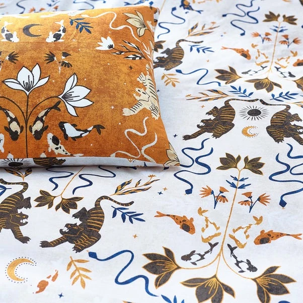 Furn. Tigerfish Reversible Duvet Cover And Pillowcase Set 10 Furn. Tigerfish Reversible Duvet Cover And Pillowcase Set - Image 8