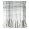 Checked Faux Mohair Throw -furn Sale Store 30796581