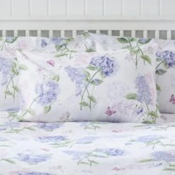 Wild Hydrangea Lilac Duvet Cover And Pillowcase Set 24 Wild Hydrangea Lilac Duvet Cover And Pillowcase Set -furn Sale Store 30798233 alt01