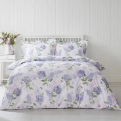 Wild Hydrangea Lilac Duvet Cover And Pillowcase Set 20 Wild Hydrangea Lilac Duvet Cover And Pillowcase Set -furn Sale Store 30798234