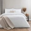 Croston Waffle White Duvet Cover And Pillowcase Set -furn Sale Store 30807785