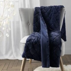 Catherine Lansfield Cosy Diamond 130cm X 170cm Throw -furn Sale Store 30812049