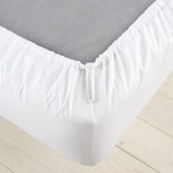 Pure Cotton Toggled Fitted Sheet 23 Pure Cotton Toggled Fitted Sheet -furn Sale Store 30812938