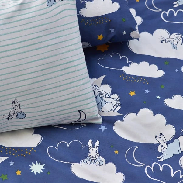 Peter Rabbit™ Sleepy Head Blue Duvet Cover And Pillowcase Set 11 Peter Rabbit™ Sleepy Head Blue Duvet Cover And Pillowcase Set - Image 9