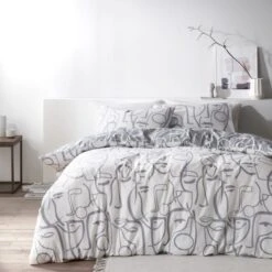 Everett Grey Reversible Duvet Cover And Pillowcase Set -furn Sale Store 30823954 alt02