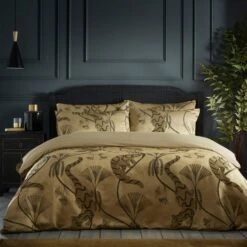 Paoletti Moondusk Gold Duvet Cover & Pillowcase Set 31 Paoletti Moondusk Gold Duvet Cover & Pillowcase Set -furn Sale Store 30824162 alt01