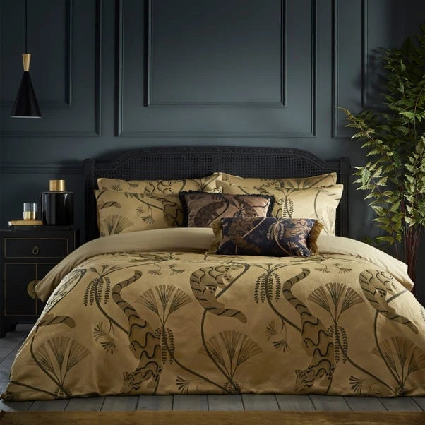 Paoletti Moondusk Gold Duvet Cover & Pillowcase Set 11 Paoletti Moondusk Gold Duvet Cover & Pillowcase Set - Image 9