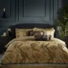 Paoletti Moondusk Gold Duvet Cover & Pillowcase Set 2 Paoletti Moondusk Gold Duvet Cover & Pillowcase Set -furn Sale Store 30824165