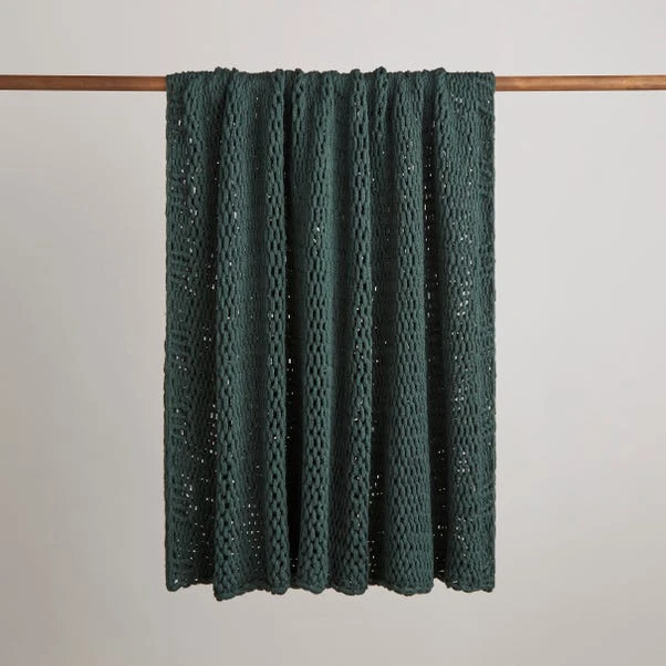 Chunky Knit Recycled Throw 130cm X 170cm 19 Chunky Knit Recycled Throw 130cm X 170cm - Image 17