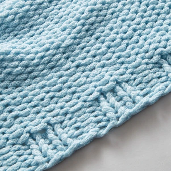 Chunky Knit Recycled Throw 130cm X 170cm 16 Chunky Knit Recycled Throw 130cm X 170cm - Image 14