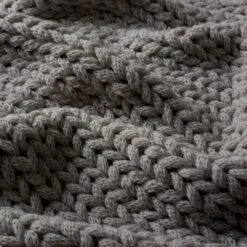 Chunky Knit Recycled Throw 130cm X 170cm 30 Chunky Knit Recycled Throw 130cm X 170cm -furn Sale Store 30826706 alt03