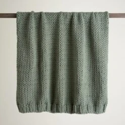 Chunky Knit Recycled Throw 130cm X 170cm