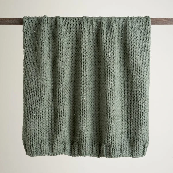 Chunky Knit Recycled Throw 130cm X 170cm 3 Chunky Knit Recycled Throw 130cm X 170cm