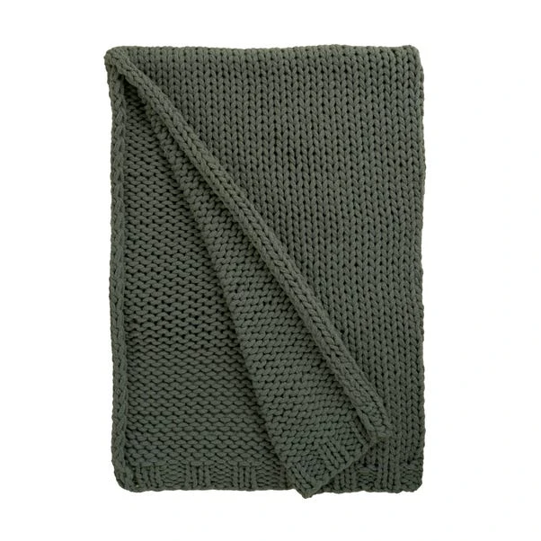Chunky Knit Recycled Throw 130cm X 170cm 5 Chunky Knit Recycled Throw 130cm X 170cm - Image 3