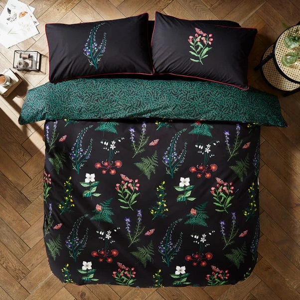 Moorland Flora Black Duvet Cover And Pillowcase Set 19 Moorland Flora Black Duvet Cover And Pillowcase Set - Image 17