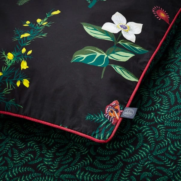 Moorland Flora Black Duvet Cover And Pillowcase Set 8 Moorland Flora Black Duvet Cover And Pillowcase Set - Image 6