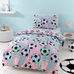 Football Ombre Duvet Cover And Pillowcase Set -furn Sale Store 30853783