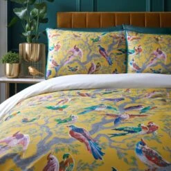 Laurence Llewelyn-Bowen Birdity 200 Thread Count Cotton Duvet Cover And Pillowcase Set 35 Laurence Llewelyn-Bowen Birdity 200 Thread Count Cotton Duvet Cover And Pillowcase Set -furn Sale Store 30858369 alt01