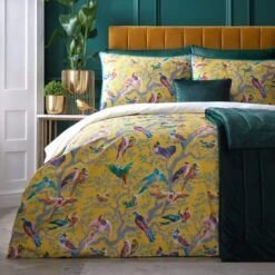 Laurence Llewelyn-Bowen Birdity 200 Thread Count Cotton Duvet Cover And Pillowcase Set 38 Laurence Llewelyn-Bowen Birdity 200 Thread Count Cotton Duvet Cover And Pillowcase Set -furn Sale Store 30858382