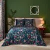 Dorma Modern Romance Vintage Blue 100% Cotton Bedspread 1 Dorma Modern Romance Vintage Blue 100% Cotton Bedspread -furn Sale Store 30862310