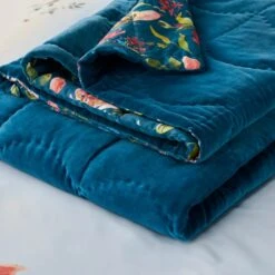 Dorma Modern Romance Vintage Blue 100% Cotton Bedspread 13 Dorma Modern Romance Vintage Blue 100% Cotton Bedspread -furn Sale Store 30862310 alt03