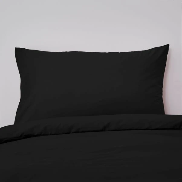 Non Iron Plain Dye Black Standard Pillowcase 3 Non Iron Plain Dye Black Standard Pillowcase