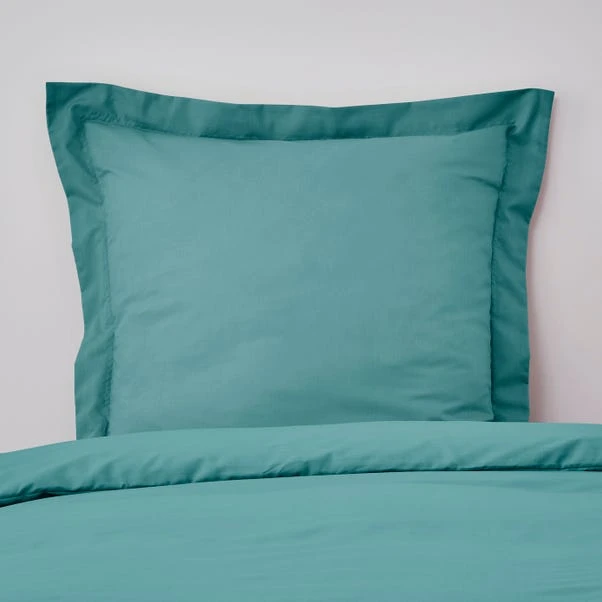 Non Iron Plain Dye Aqua Continental Pillowcase 3 Non Iron Plain Dye Aqua Continental Pillowcase