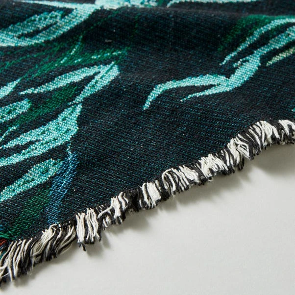 Kingfisher Jacquard Tapestry Throw 6 Kingfisher Jacquard Tapestry Throw - Image 4