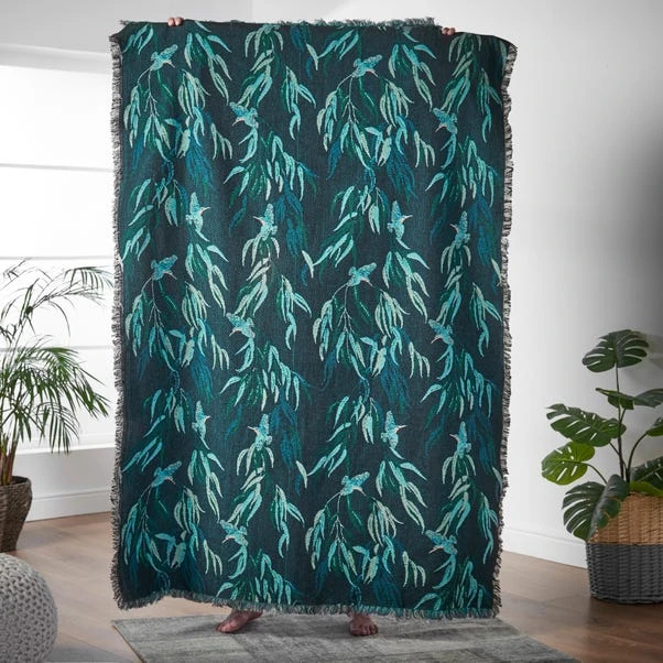 Kingfisher Jacquard Tapestry Throw 7 Kingfisher Jacquard Tapestry Throw - Image 5