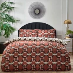 Furn. Avalon Duvet Cover And Pillowcase Set Brick 9 Furn. Avalon Duvet Cover And Pillowcase Set Brick -furn Sale Store 30876779 alt03