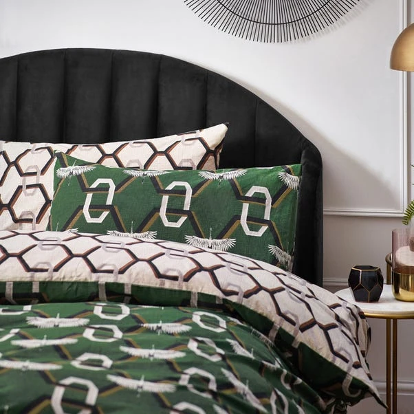 Furn. Avalon Duvet Cover And Pillowcase Set Green 13 Furn. Avalon Duvet Cover And Pillowcase Set Green - Image 11