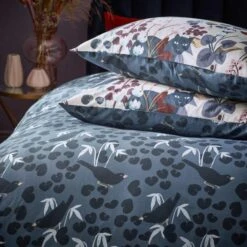 Furn. Midnight Panther Duvet Cover And Pillowcase Set Dusky Blue 7 Furn. Midnight Panther Duvet Cover And Pillowcase Set Dusky Blue -furn Sale Store 30876813 alt01