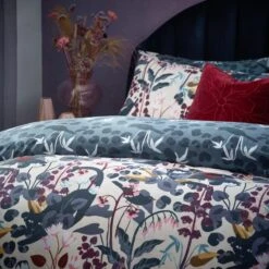 Furn. Midnight Panther Duvet Cover And Pillowcase Set Dusky Blue 8 Furn. Midnight Panther Duvet Cover And Pillowcase Set Dusky Blue -furn Sale Store 30876813 alt02