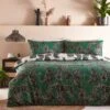 Furn. Wildcat Duvet Cover And Pillowcase Set Jungle Green -furn Sale Store 30877036