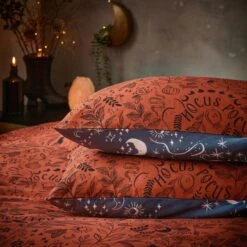 Furn. Witchy Vibes Duvet Cover And Pillowcase Set Rust -furn Sale Store 30877043 alt01
